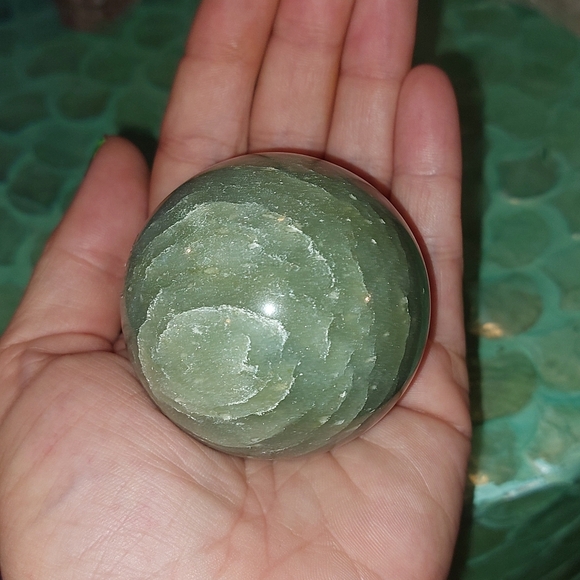 Beautiful Green Aventurine Sphere with Stand - Picture 7 of 10